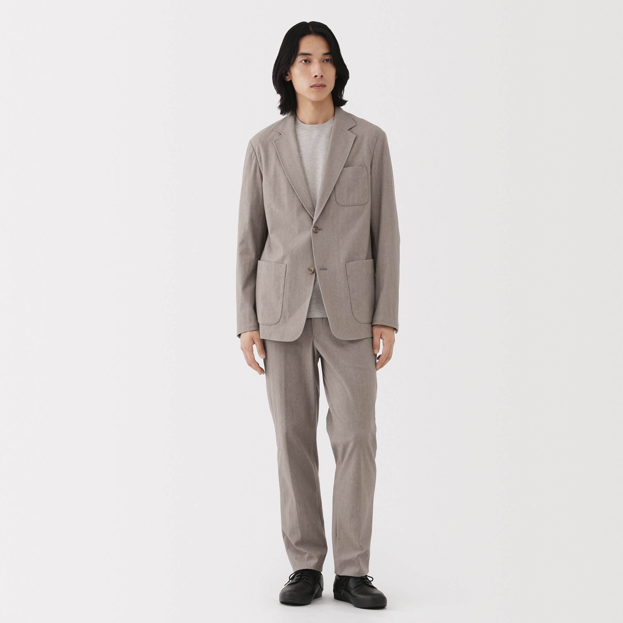 紳士　起毛ストレッチジャケット