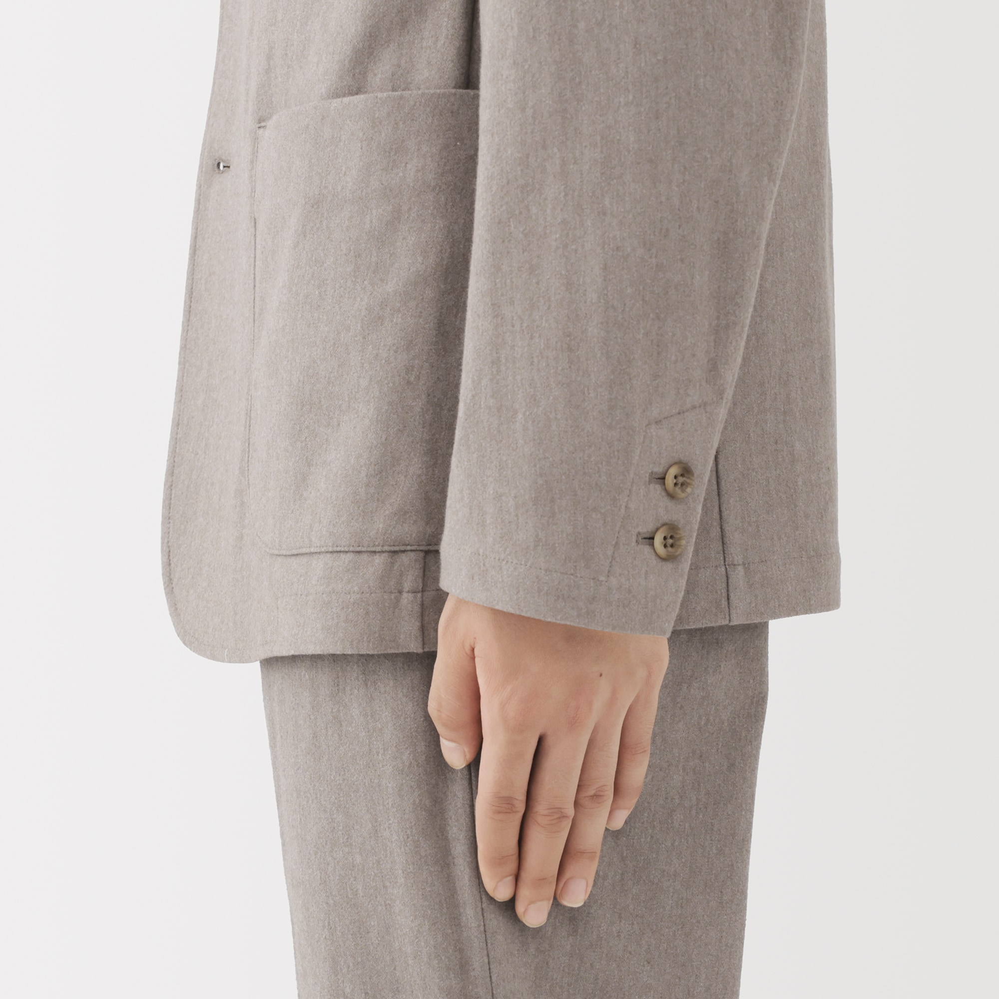 紳士　起毛ストレッチジャケット