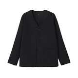 紳士　縦横ストレッチ起毛ヘリンボーン　カーディガン