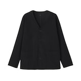 紳士　縦横ストレッチ起毛ヘリンボーン　カーディガン