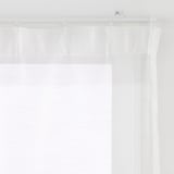 ポリエステル分繊糸ボイル（防炎）ノンプリーツカーテン／オフ白