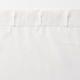 ポリエステル分繊糸ボイル（防炎）ノンプリーツカーテン／オフ白