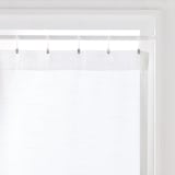 ポリエステル分繊糸ボイル（防炎）ノンプリーツカーテン／オフ白