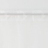 ポリエステル分繊糸ボイル（防炎）ノンプリーツカーテン／オフ白