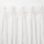 ポリエステル分繊糸ボイル（防炎）プリーツカーテン２倍ヒダ／オフ白