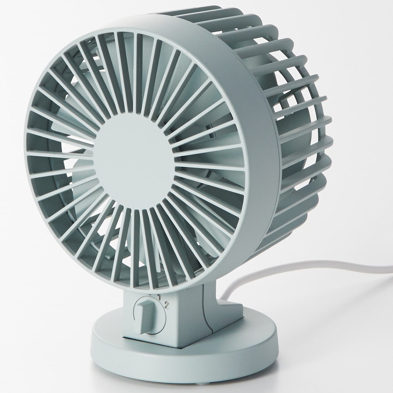 ＵＳＢデスクファン（低騒音ファン）・ブルー