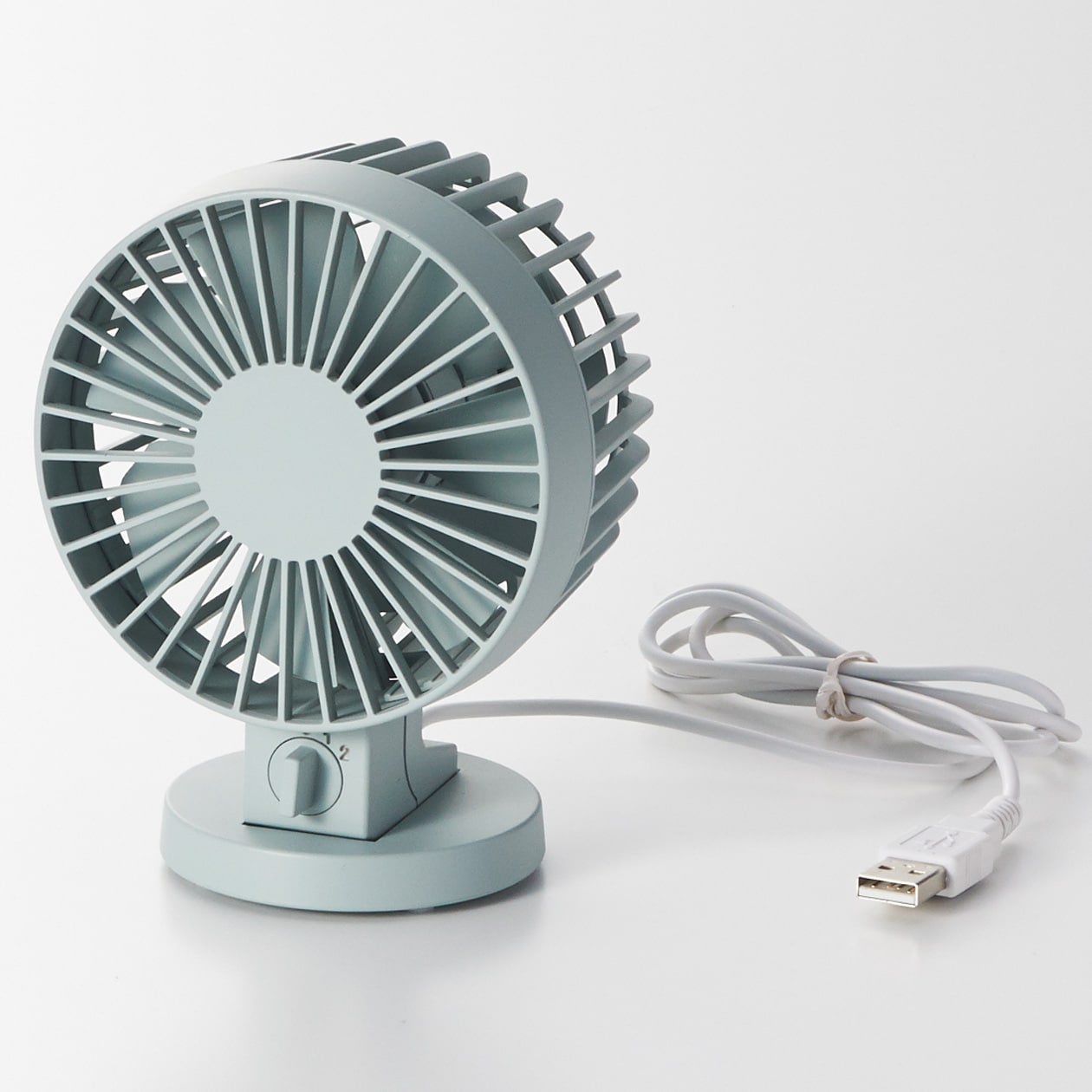ＵＳＢデスクファン（低騒音ファン）・ブルー