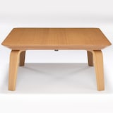 長方形こたつ・本体・タモ材曲木脚・フラットヒーター