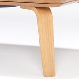 長方形こたつ・本体・タモ材曲木脚・フラットヒーター