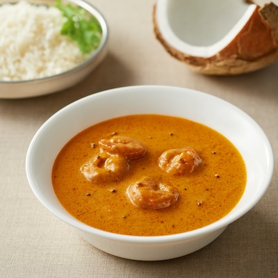 現地に学ぶ　インド　ローストプラウンのスパイシーカレー