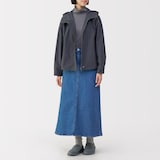 かかとが踏める　撥水中わた入りスリッポン