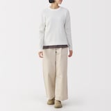 かかとが踏める　撥水中わた入りスリッポン