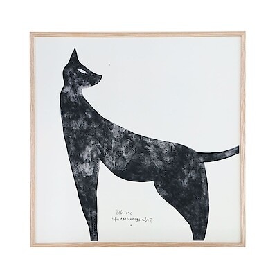 ［ＩＤＥＥ］アートポスター　山口一郎　ｋｕｒｏ　ｎｅｋｏ　７０角