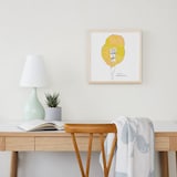 ［ＩＤＥＥ］アートポスター　山口一郎　ＨＡＮＡ－ｋｉｉｒｏ　３０角