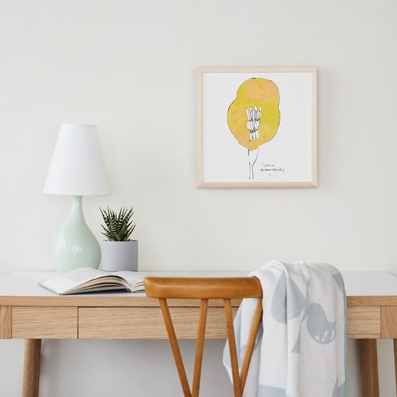 ［ＩＤＥＥ］アートポスター　山口一郎　ＨＡＮＡ－ｋｉｉｒｏ　３０角