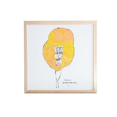 ［ＩＤＥＥ］アートポスター　山口一郎　ＨＡＮＡ－ｋｉｉｒｏ　３０角