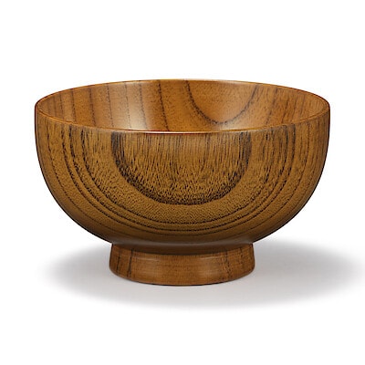 漆器　すり漆汁椀／特大　約直径１４ｃｍ×高さ８ｃｍ