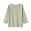 婦人　天竺編みボートネック七分袖Ｔシャツ