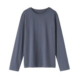 婦人　天竺編みクルーネック長袖Ｔシャツ
