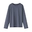 婦人　天竺編みクルーネック長袖Ｔシャツ