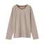 婦人　天竺編みクルーネック長袖Ｔシャツ