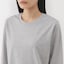 婦人　天竺編みクルーネック長袖Ｔシャツ