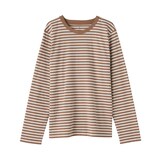 婦人　天竺編みクルーネック長袖Ｔシャツ