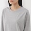 婦人　天竺編みクルーネック長袖Ｔシャツ