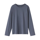 婦人　天竺編みクルーネック長袖Ｔシャツ