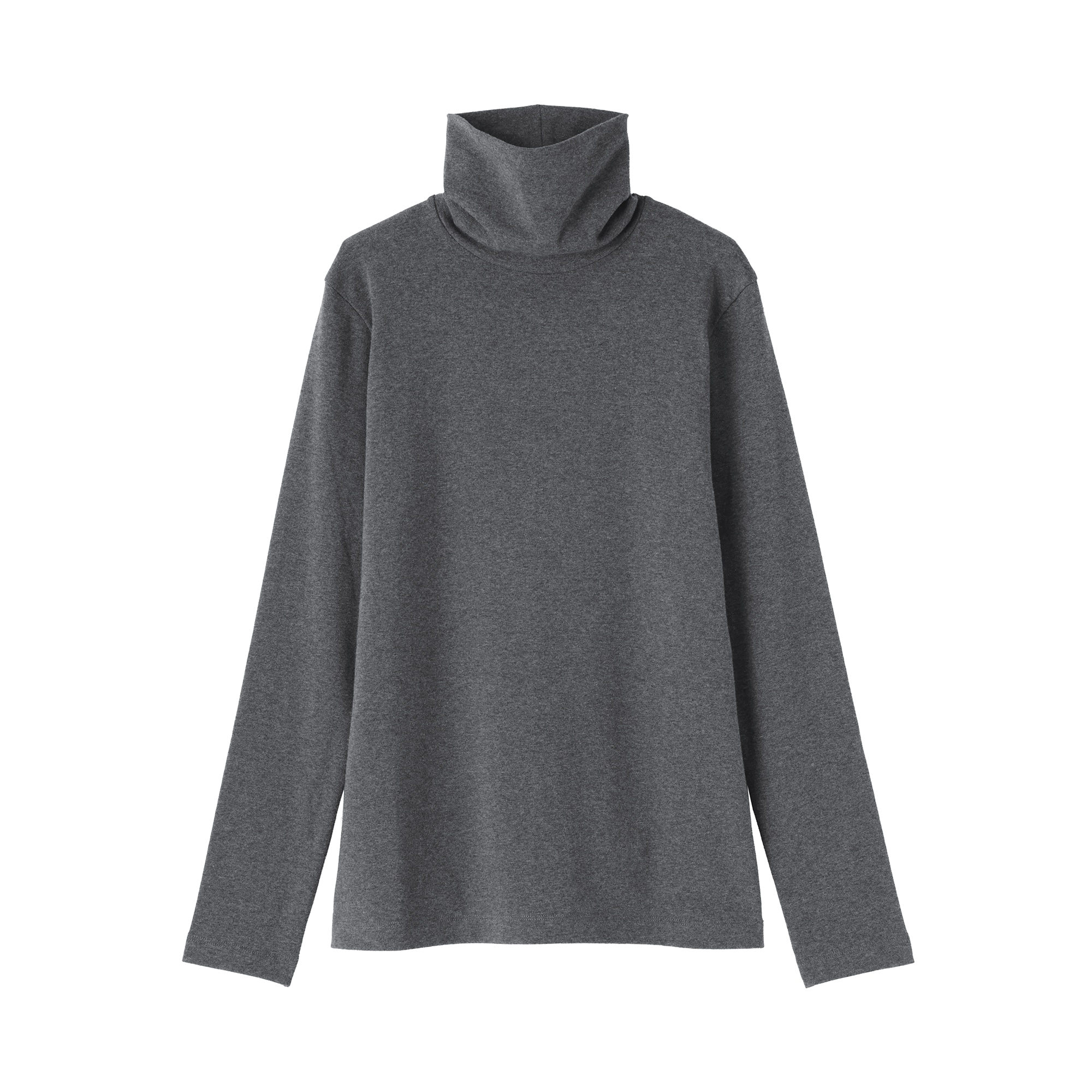 婦人　起毛フライス編みタートルネック長袖Ｔシャツ