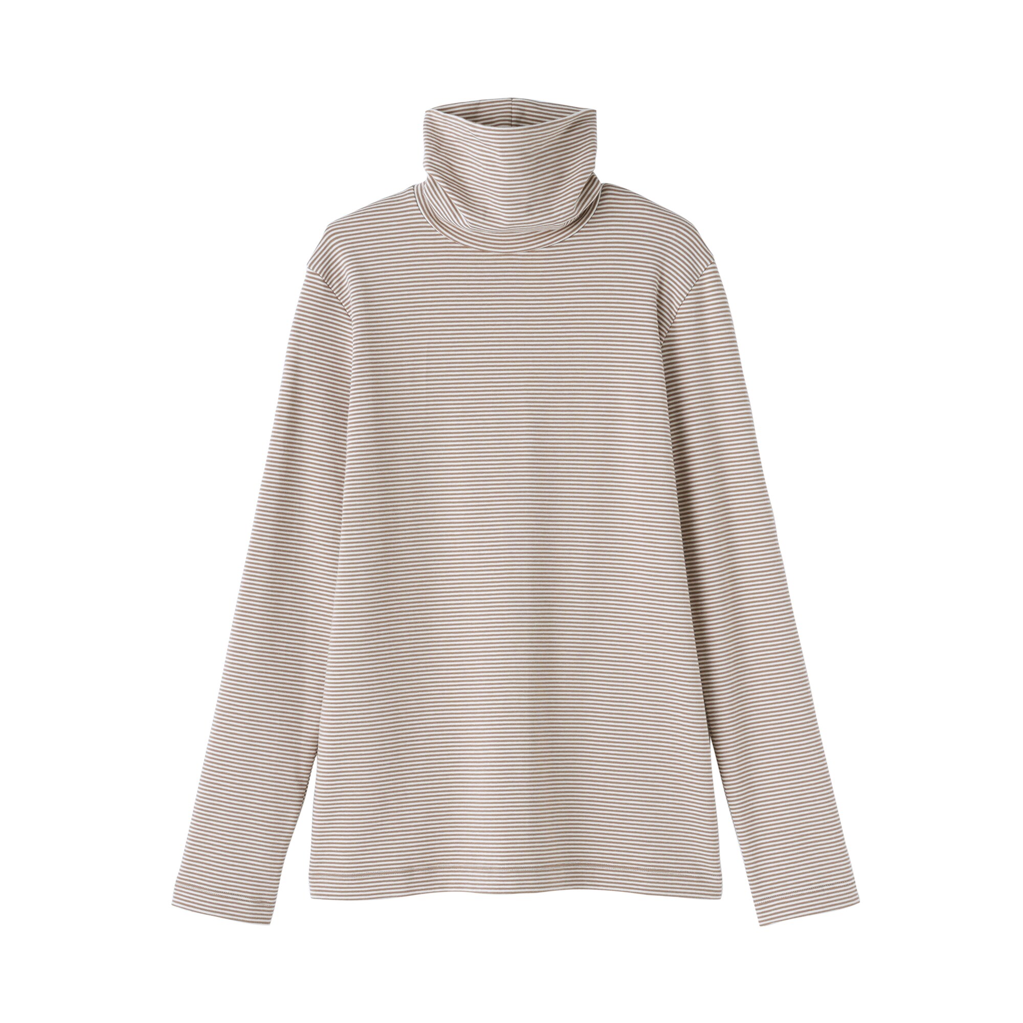 婦人　起毛フライス編みタートルネック長袖Ｔシャツ