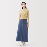 婦人　起毛フライス編みハイネック長袖Ｔシャツ