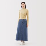 婦人　起毛フライス編みハイネック長袖Ｔシャツ