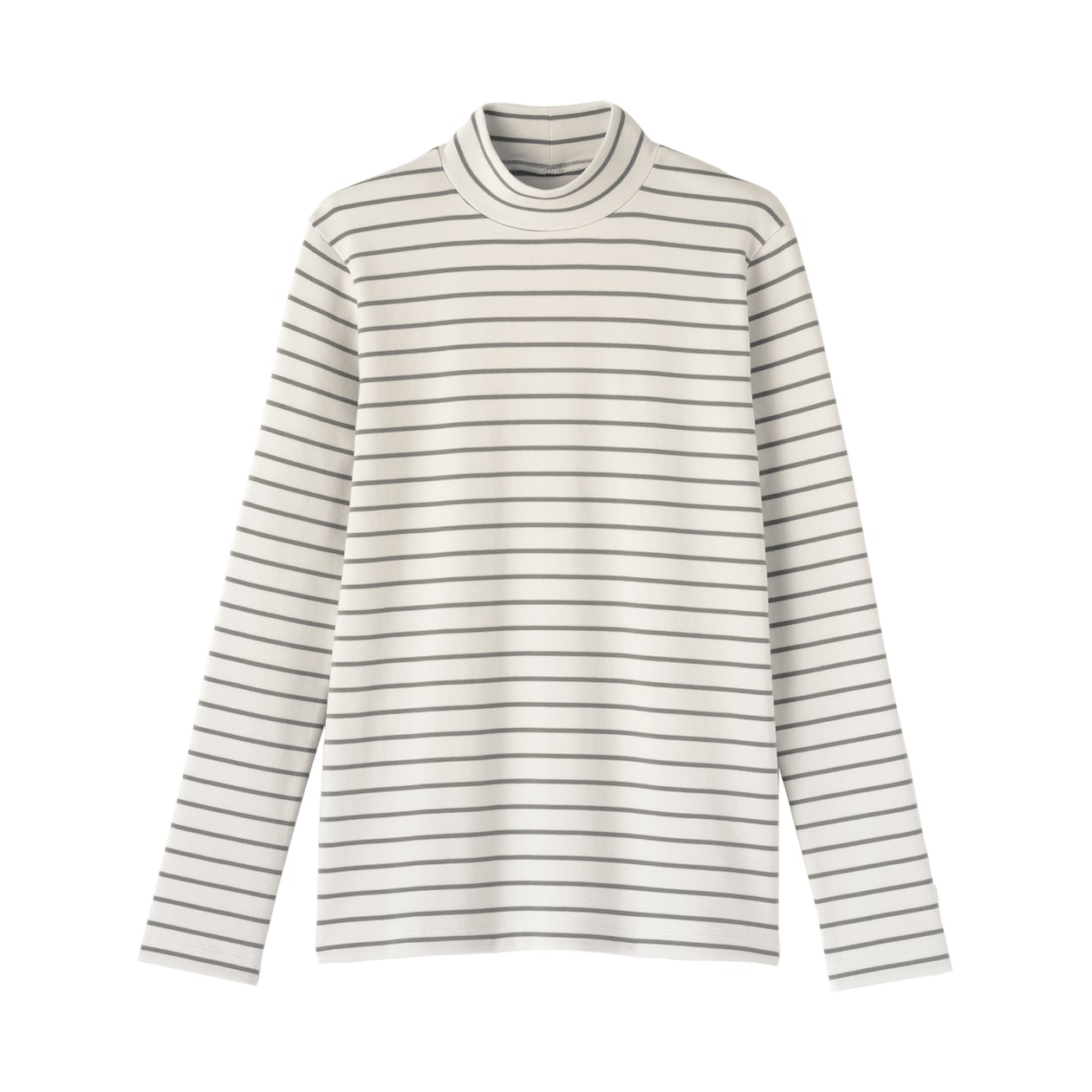 婦人　起毛フライス編みハイネック長袖Ｔシャツ