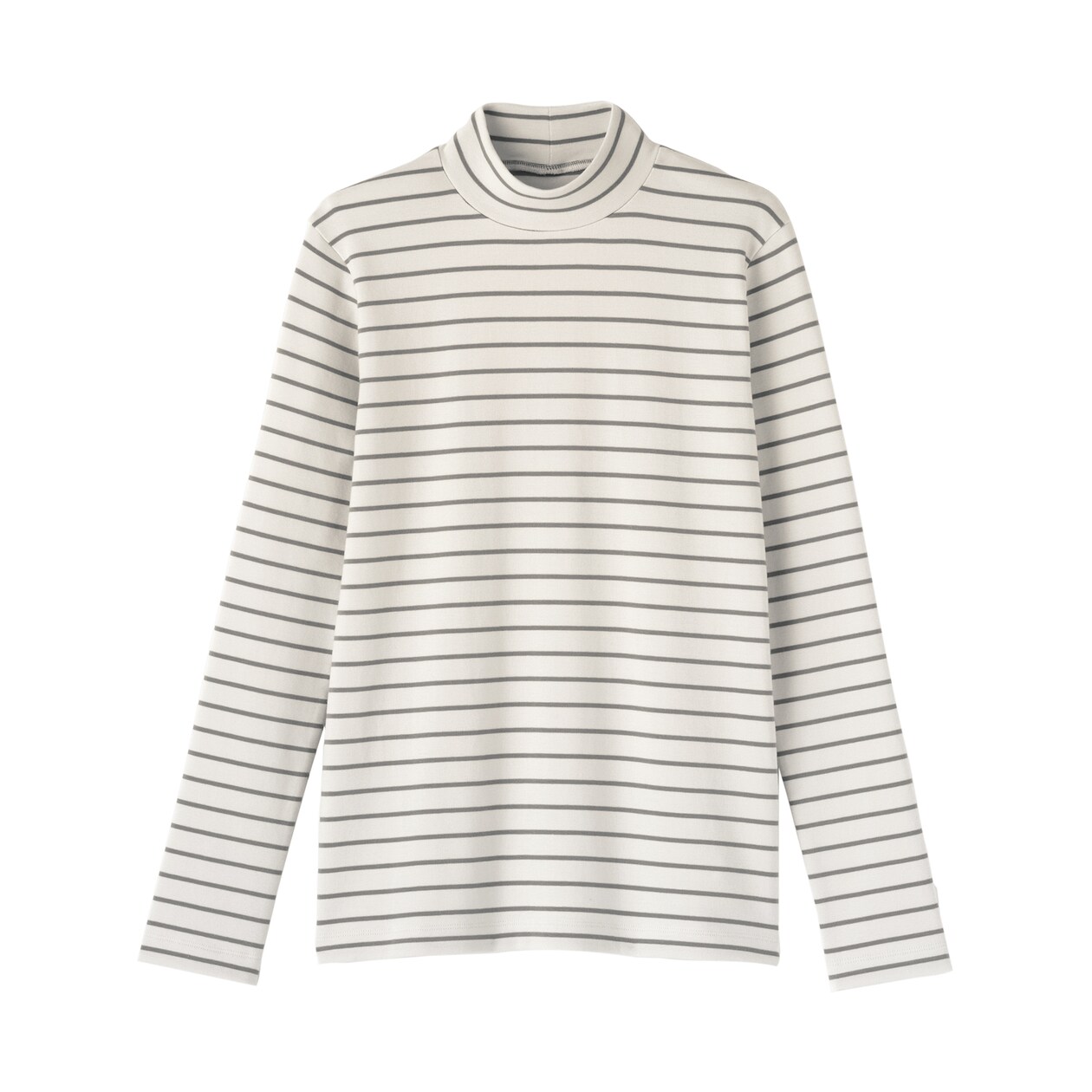 婦人　起毛フライス編みハイネック長袖Ｔシャツ