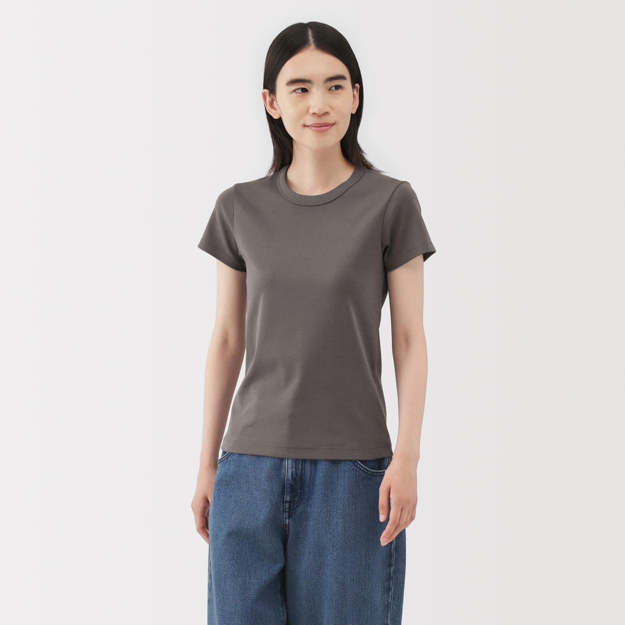 婦人　涼感汗じみしにくいクルーネック半袖Ｔシャツ（ＡＳＥＡＮ）