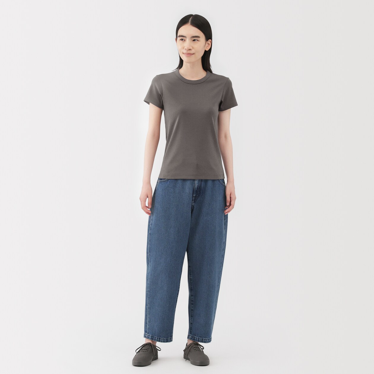 婦人　涼感汗じみしにくいクルーネック半袖Ｔシャツ（ＡＳＥＡＮ）