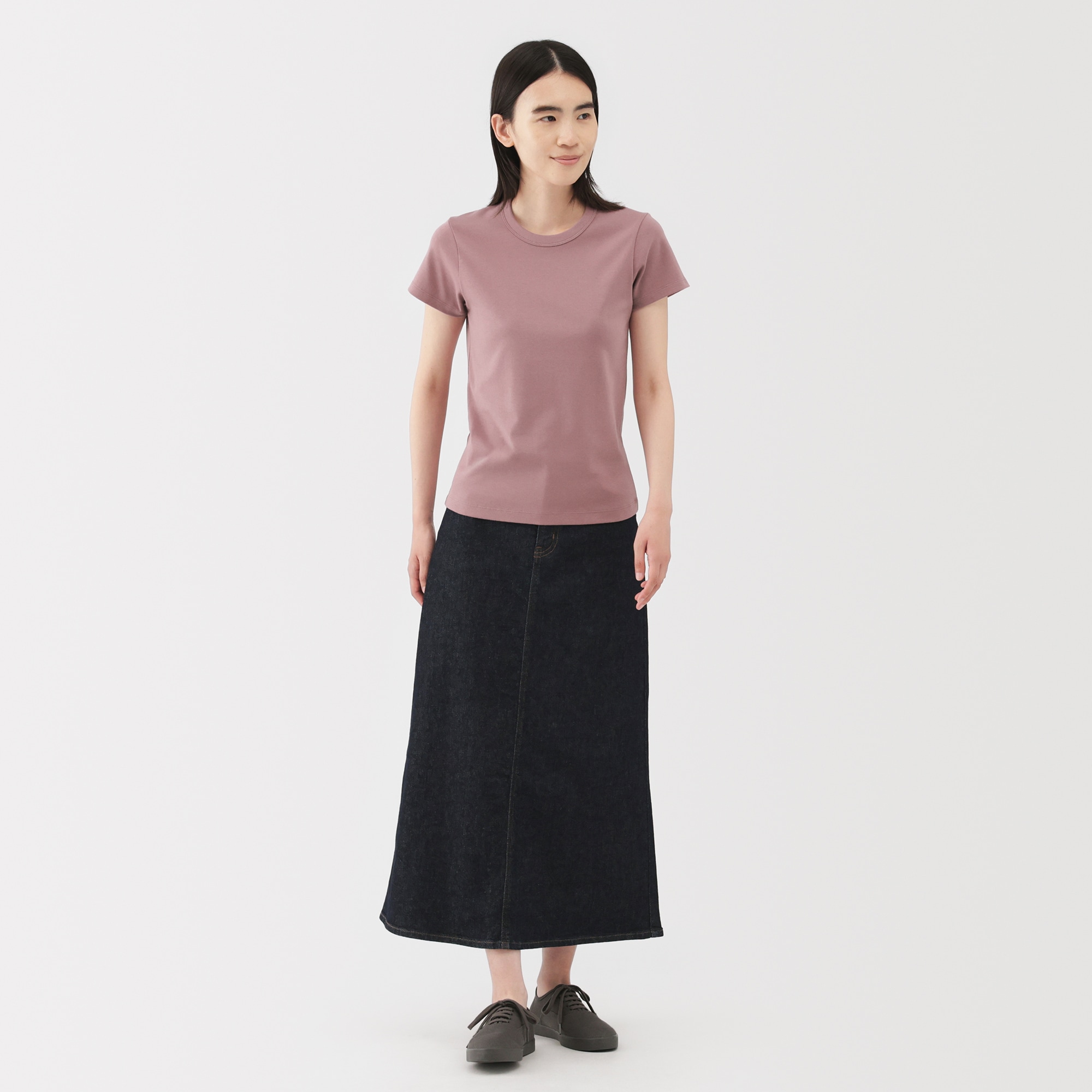 婦人　涼感汗じみしにくいクルーネック半袖Ｔシャツ（ＡＳＥＡＮ）