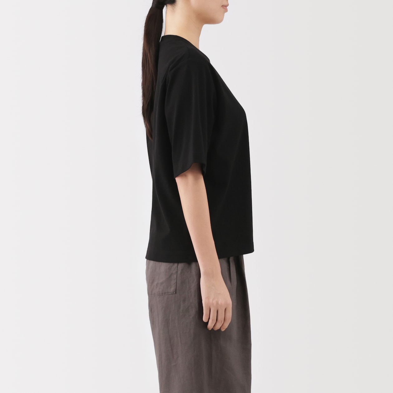 婦人　涼感ＵＶカットクルーネックワイド半袖Ｔシャツ（ＡＳＥＡＮ）