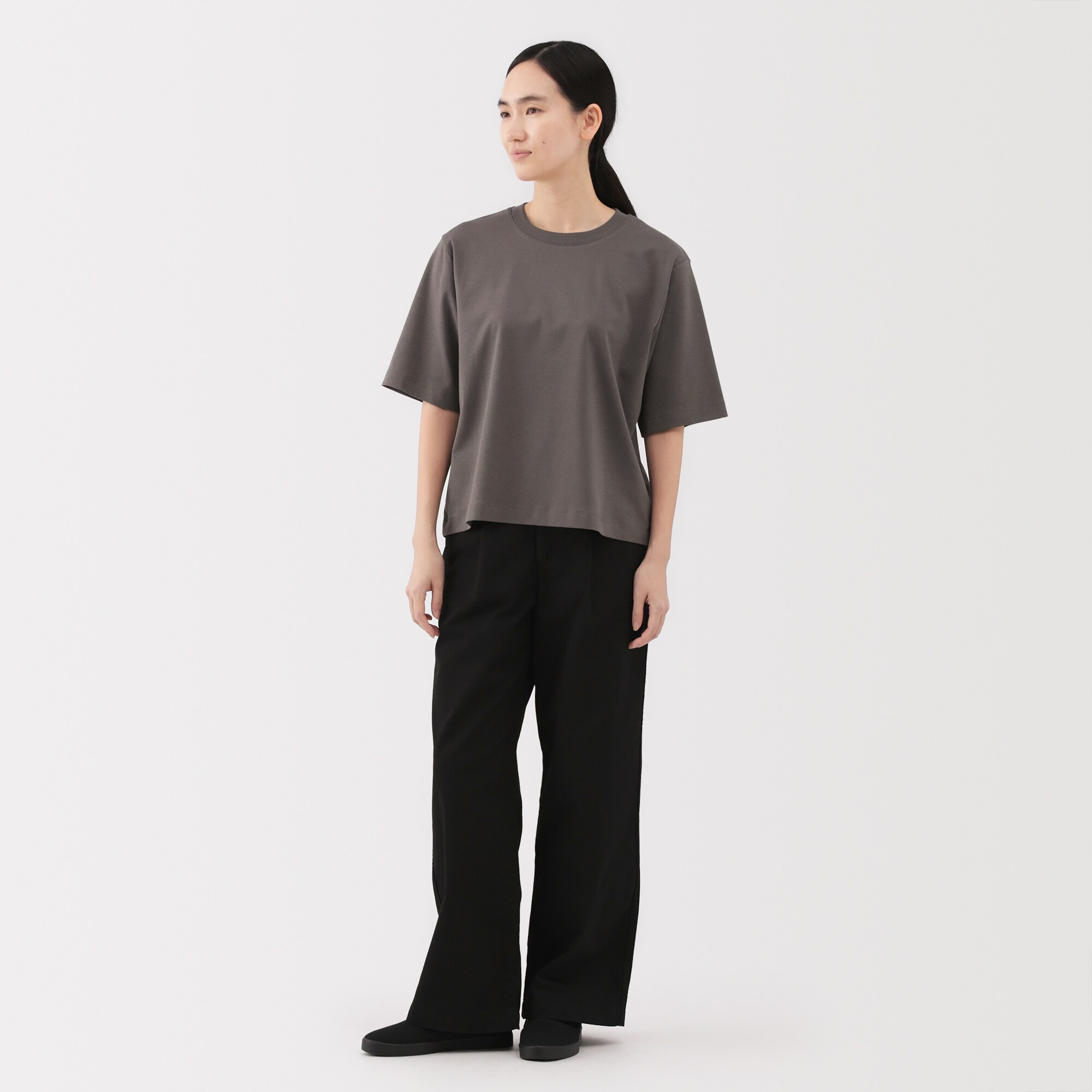 婦人　涼感ＵＶカットクルーネックワイド半袖Ｔシャツ（ＡＳＥＡＮ）