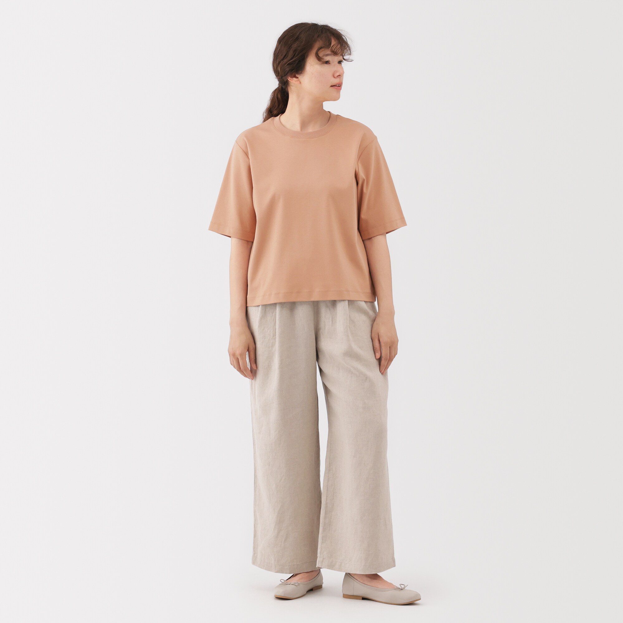 婦人　涼感ＵＶカットクルーネックワイド半袖Ｔシャツ（ＡＳＥＡＮ）