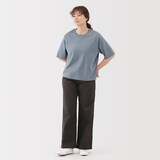 婦人　涼感ＵＶカットクルーネックワイド半袖Ｔシャツ（ＡＳＥＡＮ）