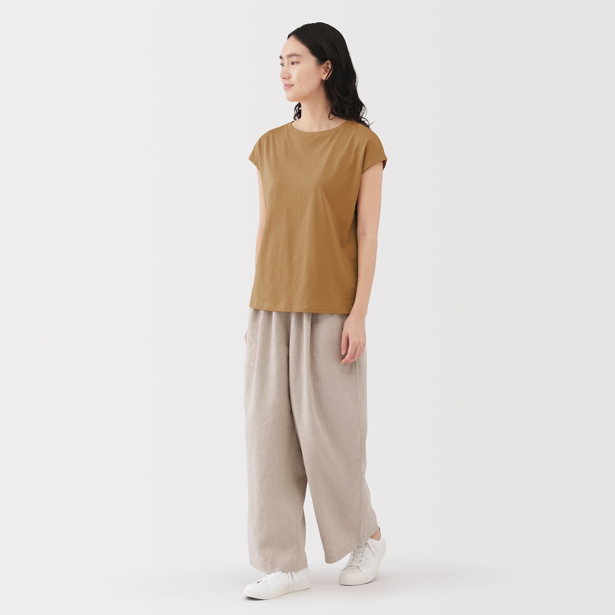 婦人　天竺編みフレンチスリーブＴシャツ