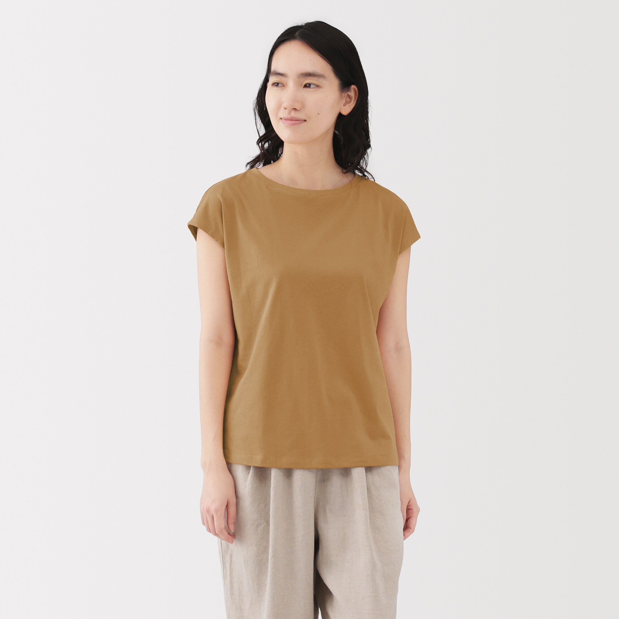 婦人　天竺編みフレンチスリーブＴシャツ