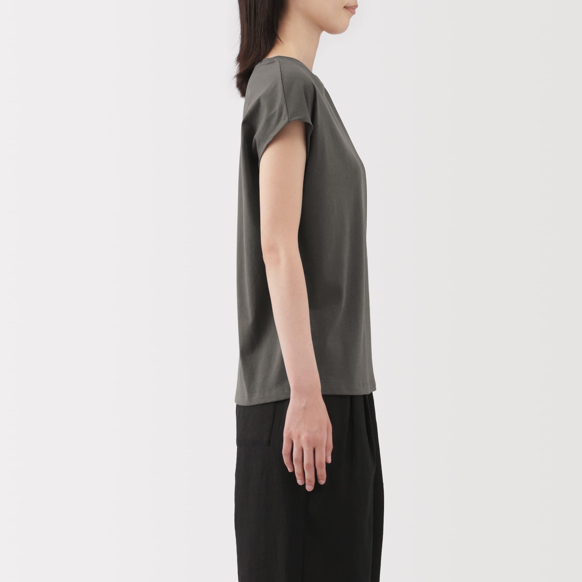 婦人　天竺編みフレンチスリーブＴシャツ