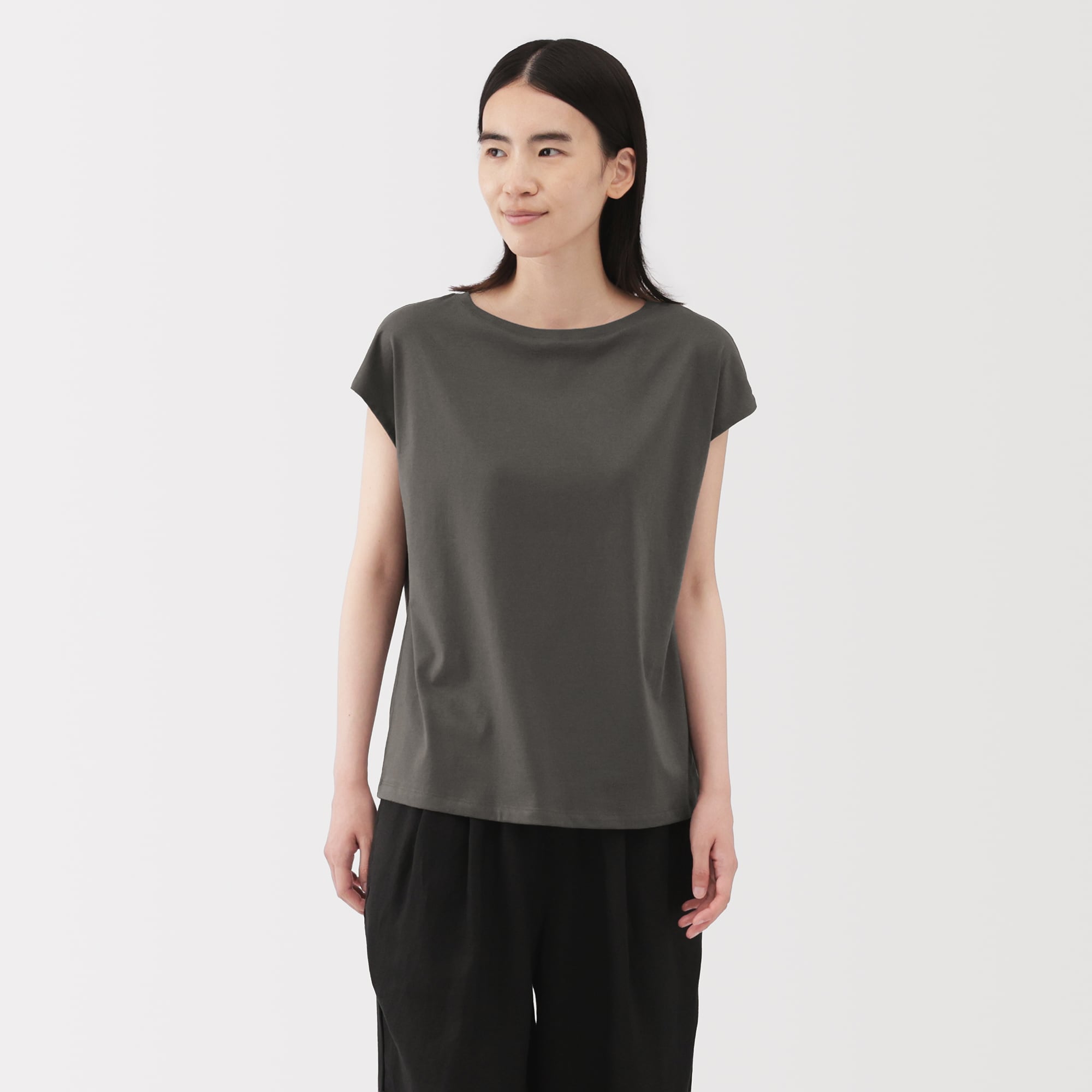 婦人　天竺編みフレンチスリーブＴシャツ