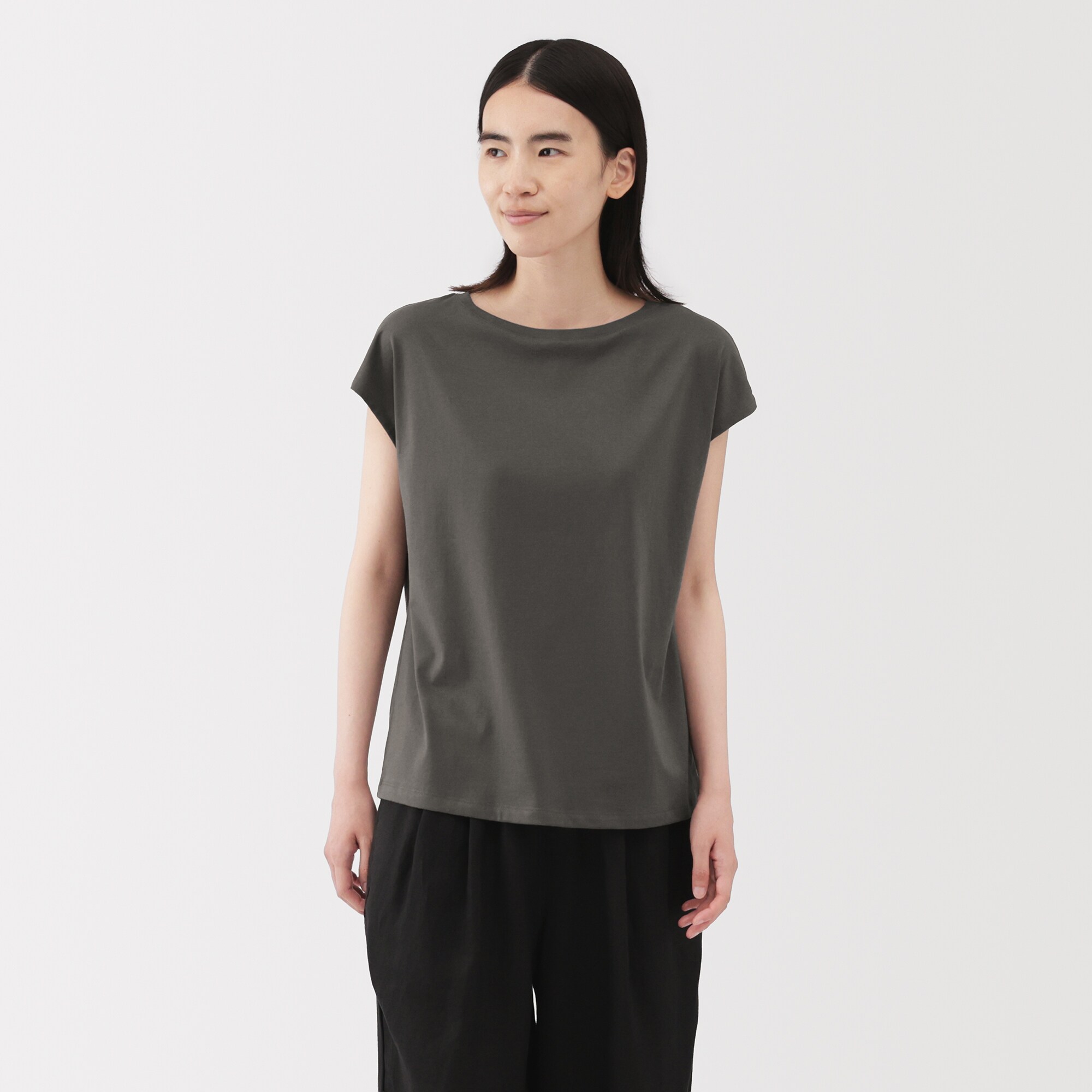 婦人　天竺編みフレンチスリーブＴシャツ