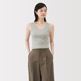 婦人　ストレッチリブ編みタンクトップ（ＡＳＥＡＮ）