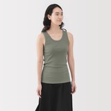 婦人　ストレッチリブ編みタンクトップ（ＡＳＥＡＮ）