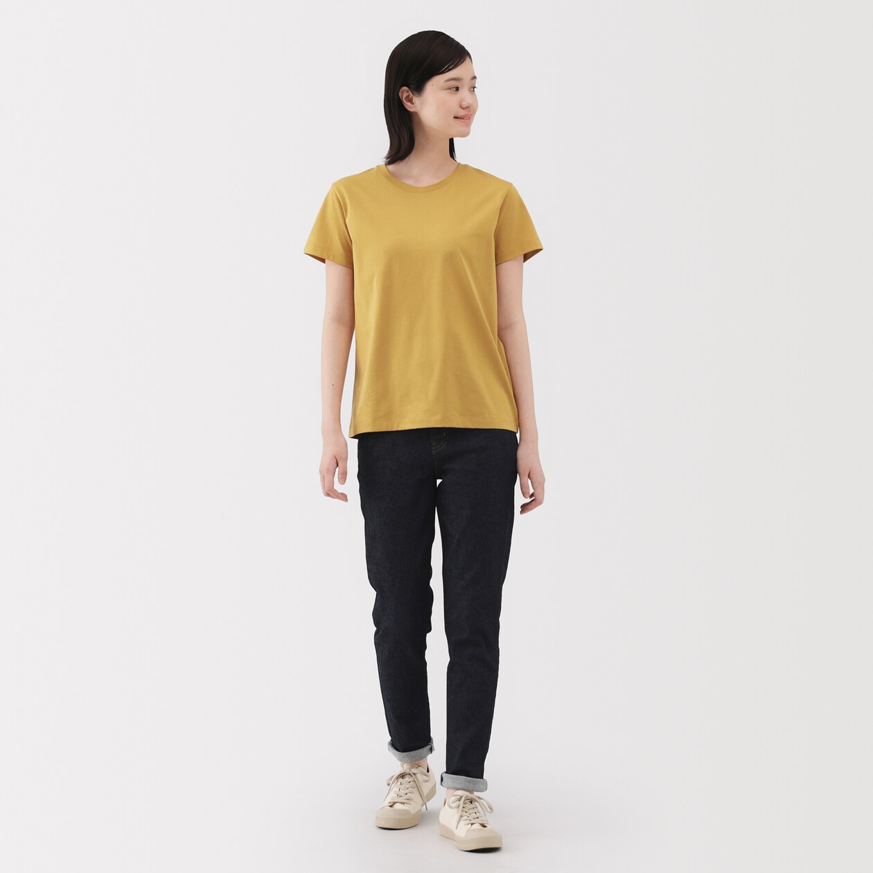 婦人　天竺編みクルーネック半袖Ｔシャツ